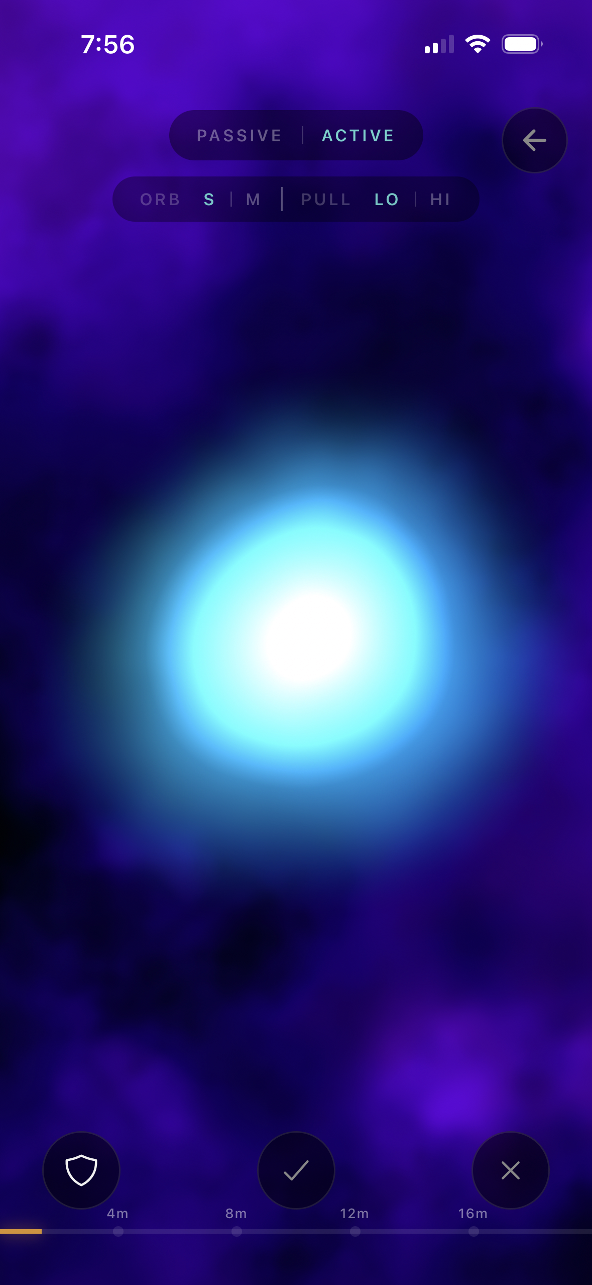 Craving Holdout void theme — deep purple craving force surrounding a bright white center